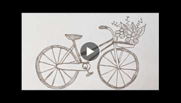 Very beautiful bicycle hand embroidery design tutorial- easy and simple stitches by hand