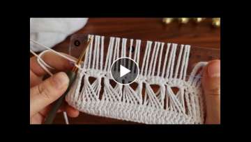 Wow!... Super Easy Crochet Knitting - Tığ İşi Örgü Modeline Bayılacaksınız...