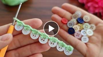 How to make an amazing crochet bracelet using super idea small cufflinks / make sell. do gift.