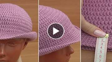 SEASONAL TREND AUTUMN-WINTER :Crochet Bucket Hat-SO EASY!! Getting Ready For Autumn #crochethat