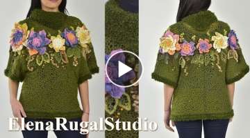 How to Crochet Stylish Blouse TUNIC Tutorial
