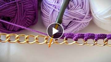 Very Easy necklace making Knitting Crochet