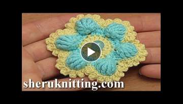 Crochet 6-Petal Flower /Crochet Flower Around