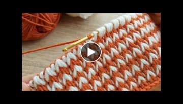 Super Easy Crochet Knitting Tunisian Model 