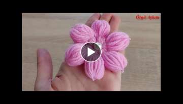 how to crochet flower making