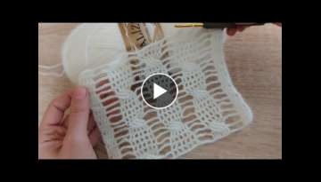 Tığ işi yapımı kolay fileli yazlık örgü modeli how to crochet knitting model