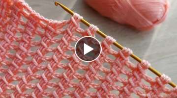 Super Very Easy Tunisian Crochet Knitting 