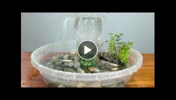 DiY - Waterfall Fountain At Home from Plastic Bottle