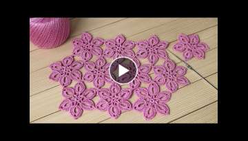  DIY Tutorial EASY Crochet flower