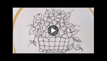 Very easy and beautiful hand embroidery design-3d hand embroidery work- simple & easy Stitches
