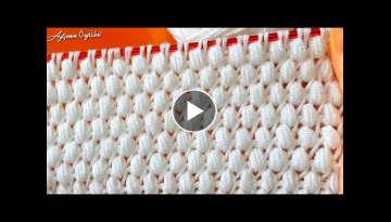 Super esay tunisan knitting Crochet beybi blanket