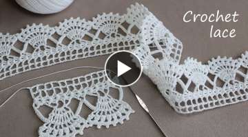 Beautiful and very easy to crochet LACE for beginners PATTERN SCHEME 