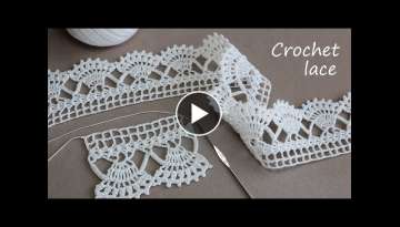 Beautiful and very easy to crochet LACE for beginners PATTERN SCHEME 