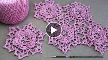  DIY Tutorial Crochet flower