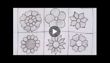 6 Types Of Amazing Hand Embroidery Flowers ll Hand Embroidery For Beginners