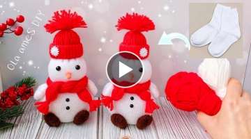  It's so Beautiful DIY Snowman Christmas Ornaments Superb Snowman Making Idea with Yarn