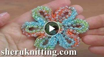 How to Crochet 6-Petal Beaded Flower