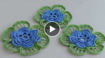 .How to crochet flower.