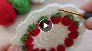 crochet very easy strawberry pattern