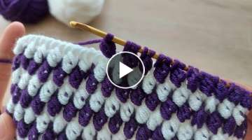 Super Easy Tunusian Crochet Knitting Model