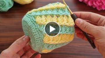 Wow! super idea how to make eye catching crochet box Vay! süper fikir göz alıcı tığ işi ku...