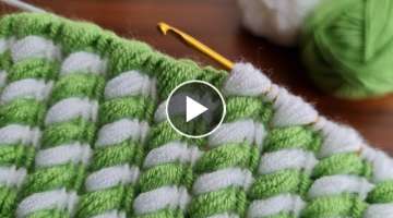 Super very very easy tunisian knitting pattern 