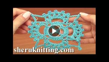 How to Crochet Square Motifs Tutorial 15 Part 1 of 2