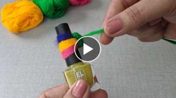 Amazing Hand Embroidery flower design trick.Very Easy Hand Embroidery flower design idea