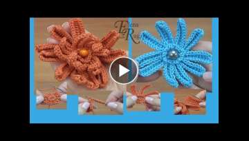 How to Tunisian Crochet Flower