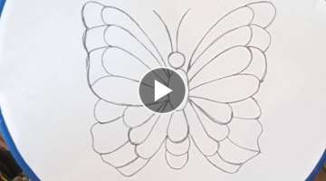 Beautiful Butterfly hand embroidery tutorial-3d butterfly embroidery design using very easy stitc...
