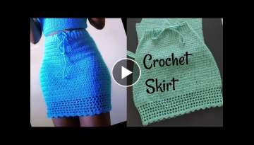 How to crochet a very simple skirt for beginners
