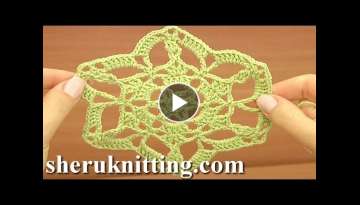 Crochet Round Motif Tutorial 26 Part 1 of 2