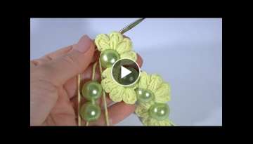 One-Round Crochet- Just Do It with ME/Stop and crochet the flowers!/Quick Crochet Flower with BEA...