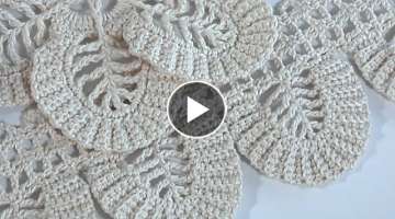 TRIM BORDER Ribbon in Lace Style/Crochet Complex Stitch/Author's idea