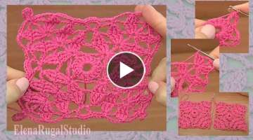 Crochet Motif and Motifs Joining Tutorial 28 Part 1 of 2 How to Crochet