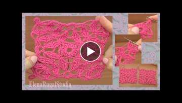 Crochet Motif and Motifs Joining Tutorial 28 Part 1 of 2 How to Crochet