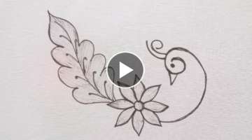 Hand embroidery designs ll Very Beautiful and easy Peacock embroidery design with easy stitches