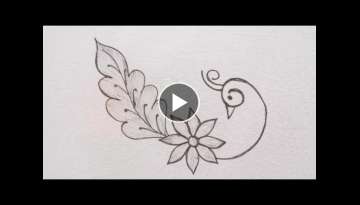 Hand embroidery designs ll Very Beautiful and easy Peacock embroidery design with easy stitches