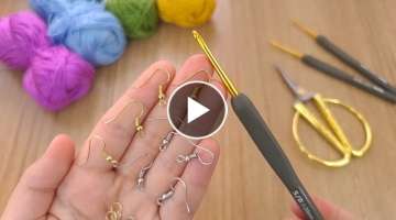 Wow! VERY NICE EARRİNG My Friends Love it, I make 50 pairs a day! CROCHET DIY