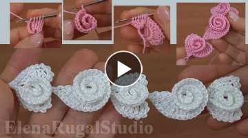 3D Crochet Heart Necklace Pattern