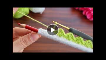Wow! super idea how to make eye catching crochet flower ✔ süper fikir göz alıcı tığ işi ...