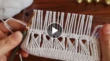 Wow!... Super Easy Crochet Knitting - Tığ İşi Örgü Modeline Bayılacaksınız...