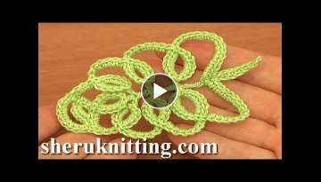 How To Crochet Tall Stitch Leaf Tutorial 