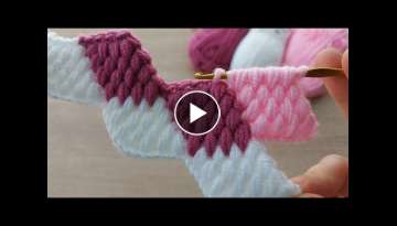  Super Easy Tunisian Crochet Knitting Model.