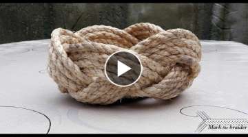 Simple rope bowl or basket
