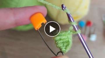 Super Easy Crochet Tığ İşi Çengelli iğne ve ataş ile yapılan şahane model