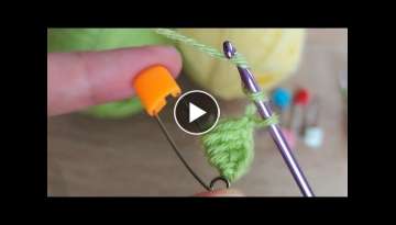 Super Easy Crochet Tığ İşi Çengelli iğne ve ataş ile yapılan şahane model