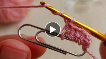 Super Easy Crochet with a Paperclip .