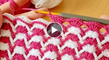 Yapımı çok kolay muhteşem yelek battaniye örgü modeli knitting Crochet beybi blanket