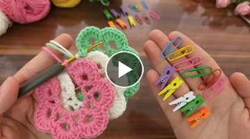 WOW! SUPER IDEA! Look what I did with the paperclip! MY FRIENDS WILL LOVE THIS! CUTE CROCHET GIF...